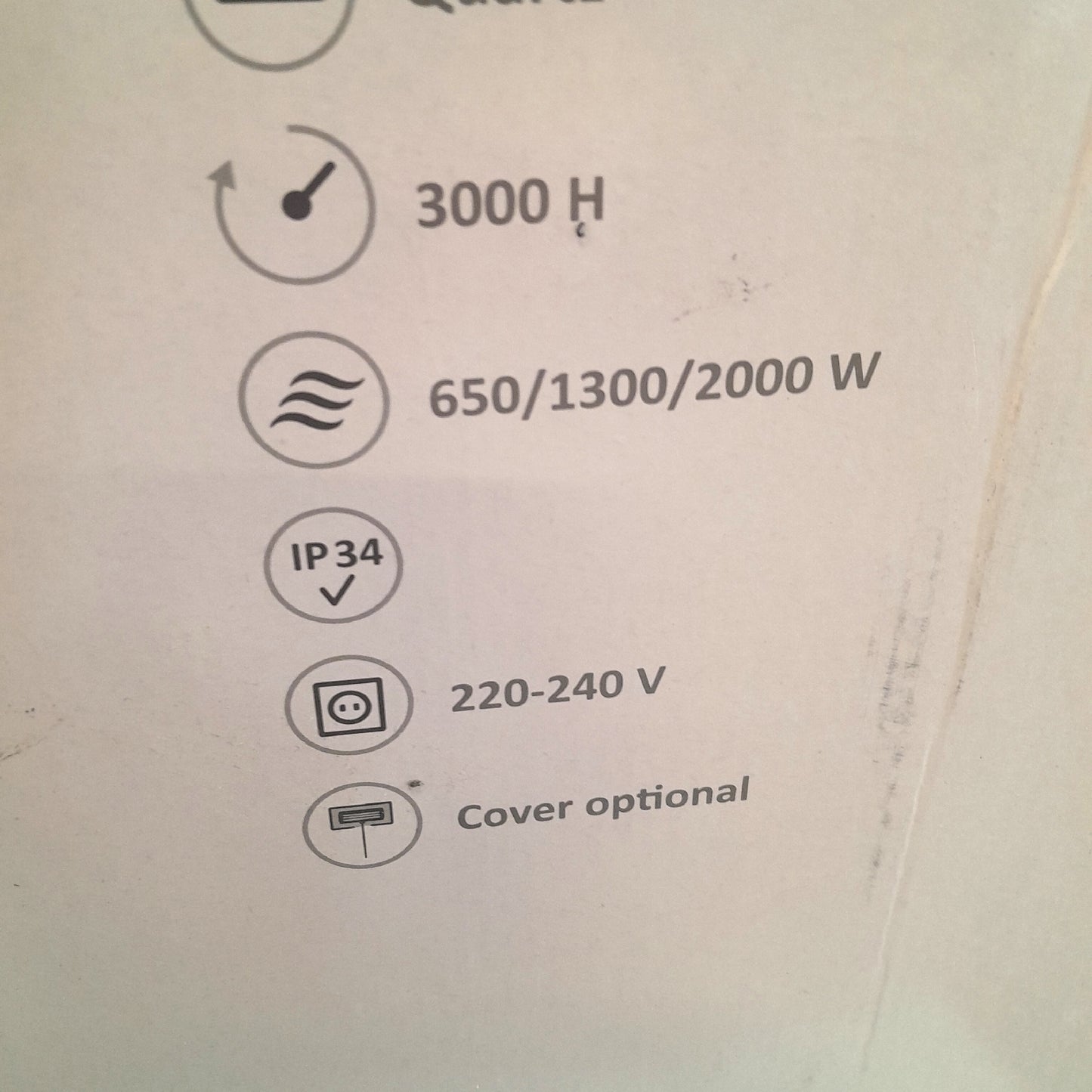 Sunred Infrarot Heizstrahler Stehender Heizstrahler Quartz 2000 Watt