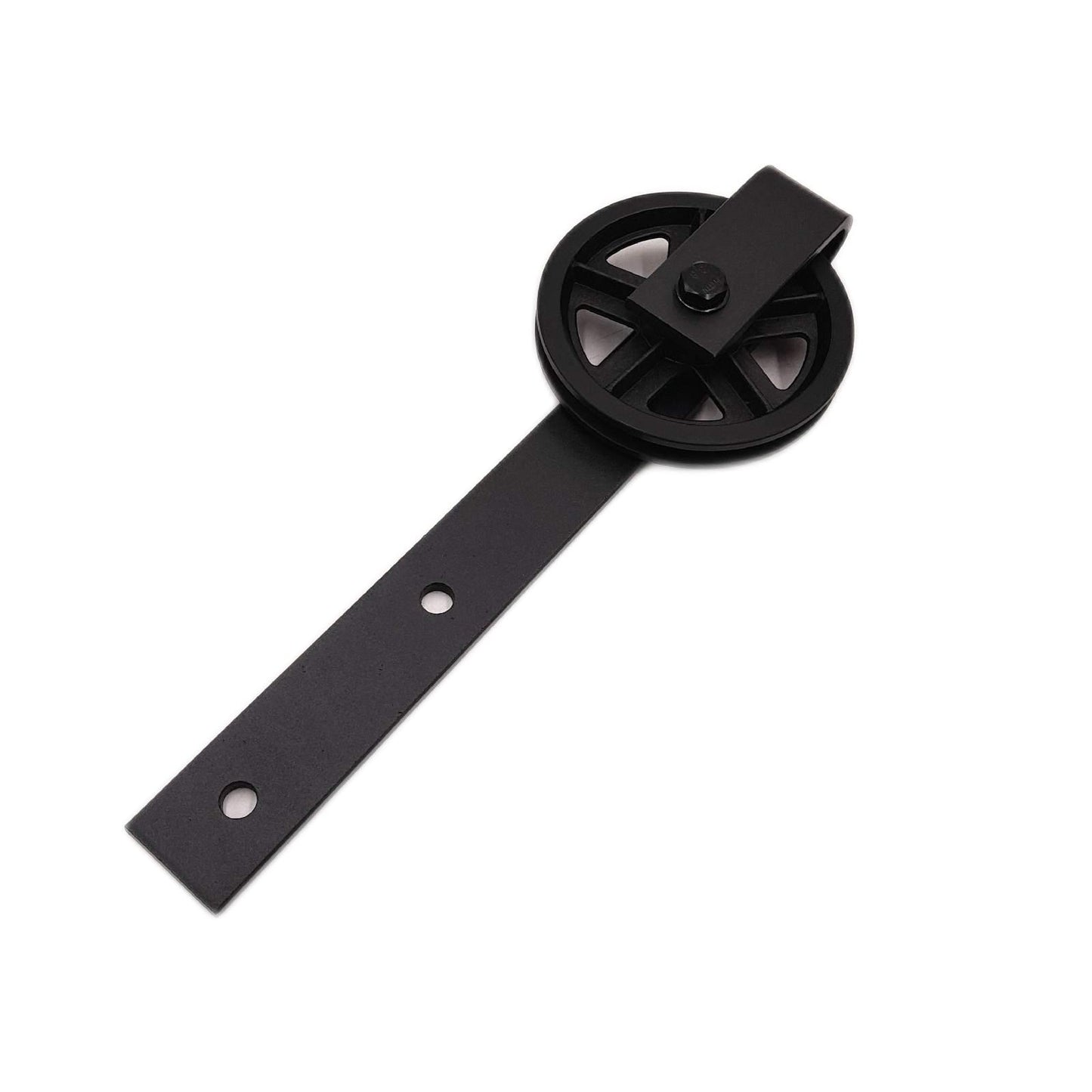 Holzschiebet?r-Beschlag Barn Door Typ B 200 cm, Schwarz, Passend f?r: Holzschie