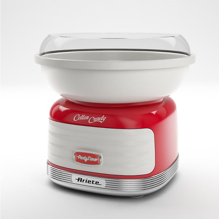 Ariete Zuckerwattemaschine Küchengeräte 450 Watt rot Spaß beim Kochen Zuckerwatte