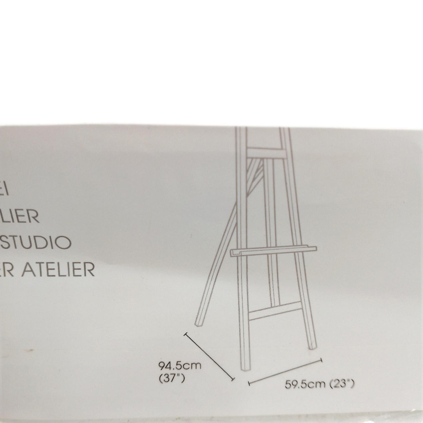 Studiostaffelei Po Holz, Höhenverstellbar
