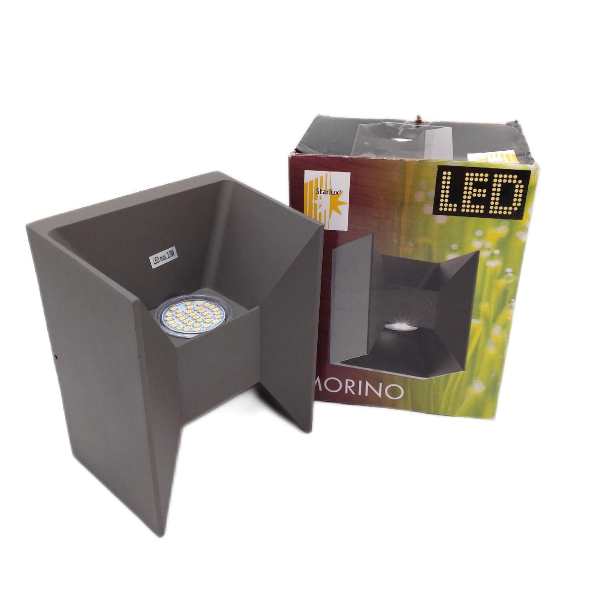 Starlux Außenwandleuchte Beleuchtung Morino IP44 LED warmweiß Gartendeko Terrasse Außen