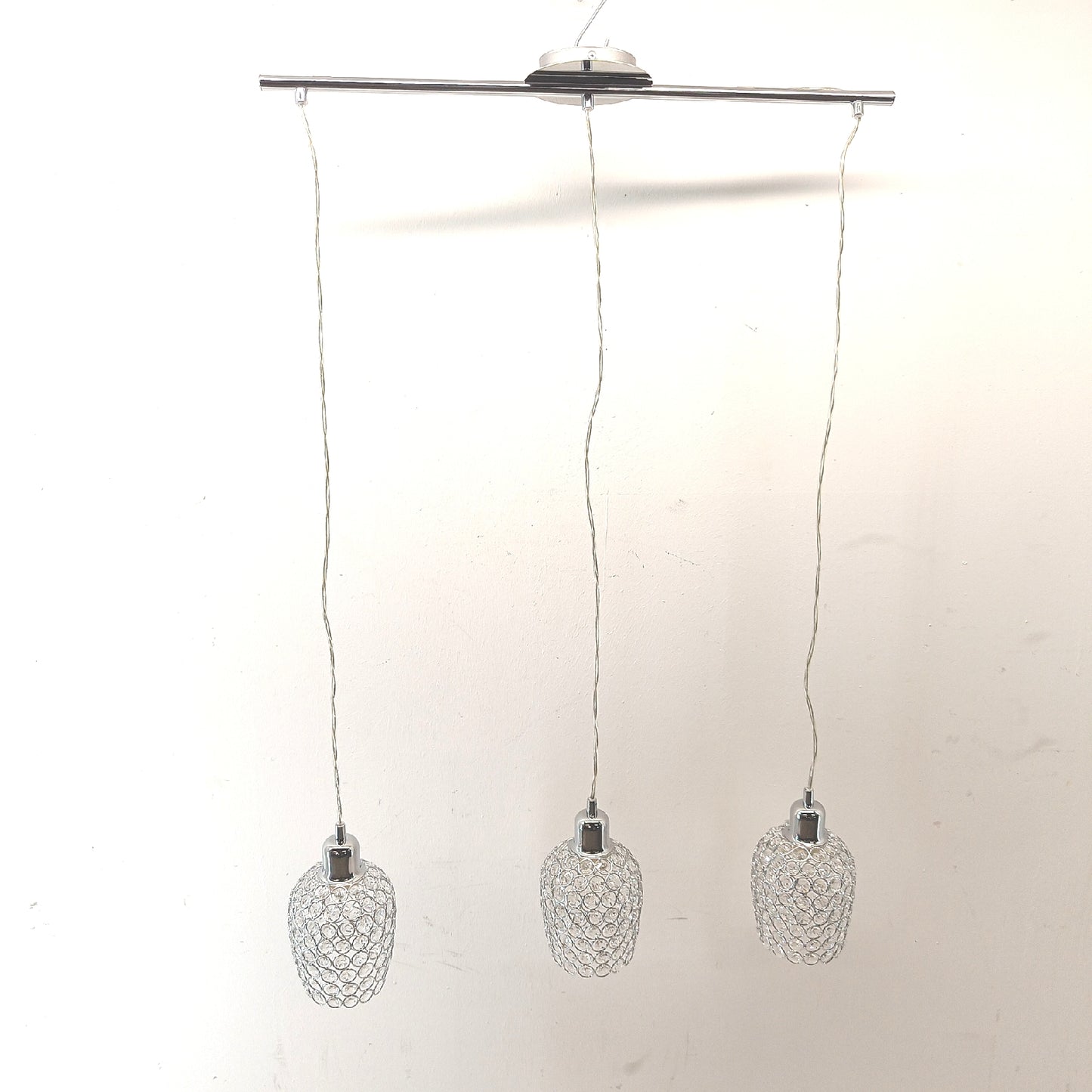 Eglo Pendelleuchte Beleuchtung Bonares 3 x 60 W Transparent modern elegant für Wohnzimmer Essbereich