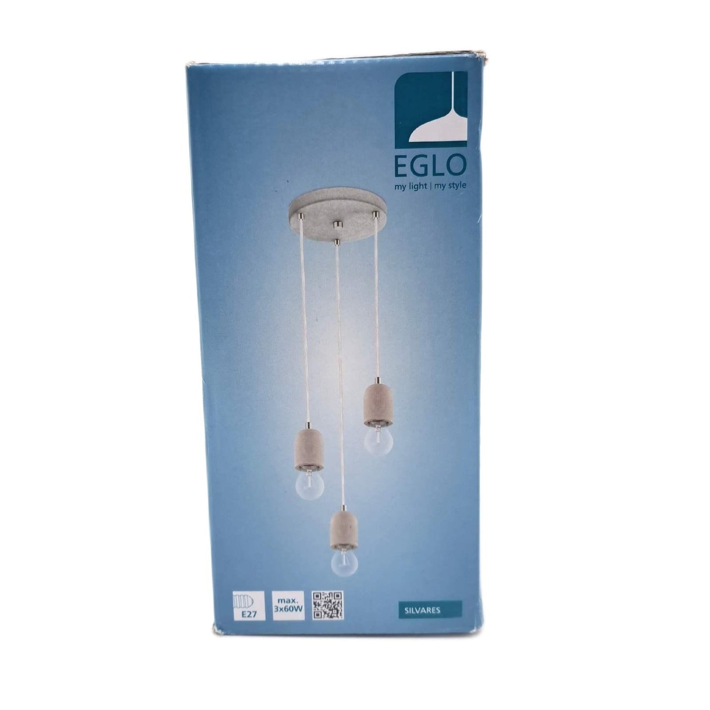 EGLO Pendelleuchte Beleuchtung Esstischlampe Silvares Vintage Industrial Beton Stahl grau hängend E27 Fassung für Wohnzimmer