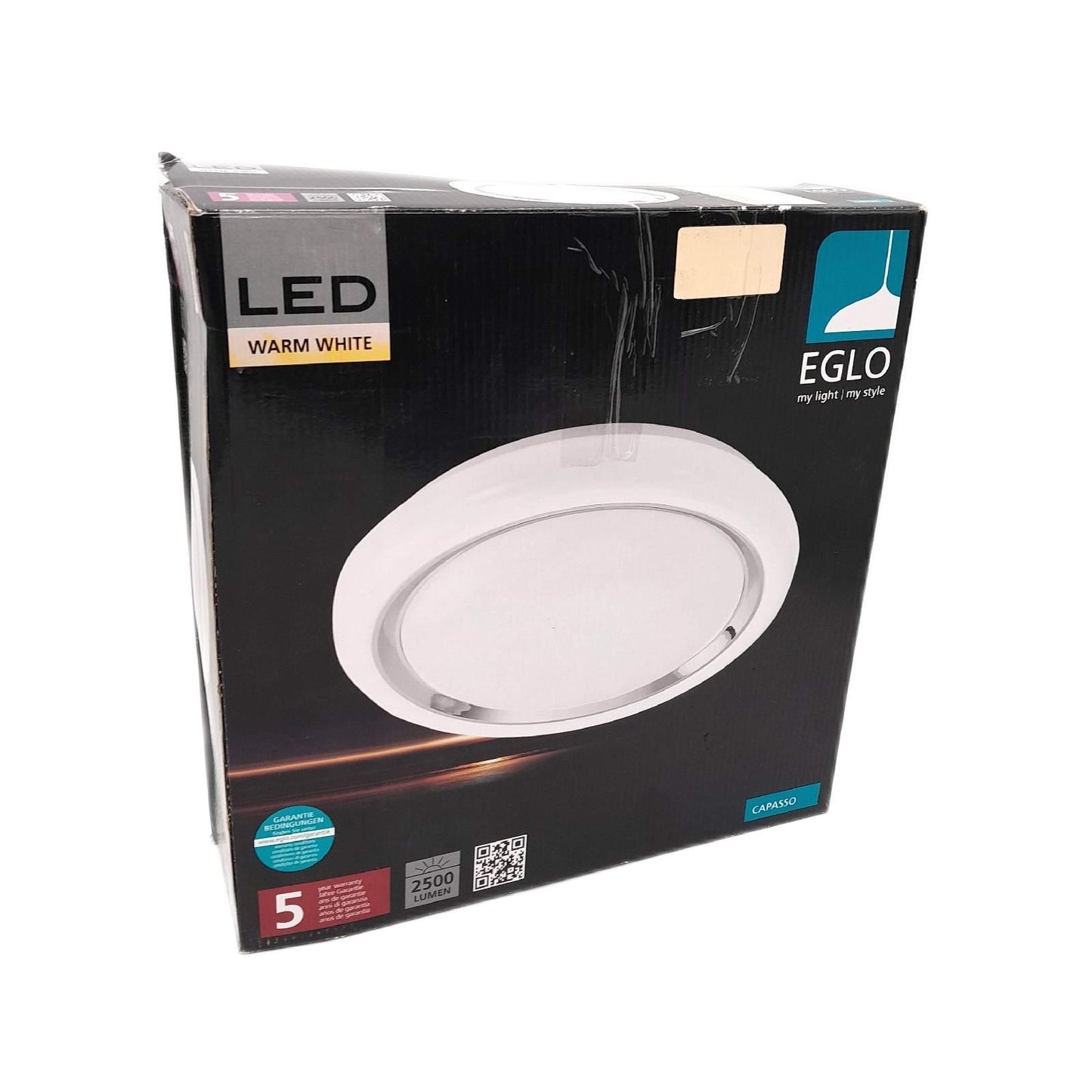 Eglo LED Deckenleuchte Beleuchtung Capasso 18 Watt Energieeffizient rund 34 cm Durchmesser