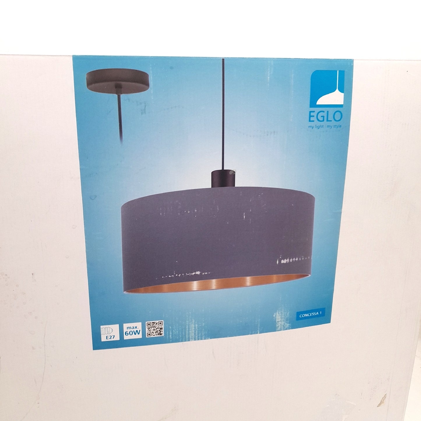 Eglo Pendelleuchte Beleuchtung Concessa 1 Cappuccino modern groß für Wohnbereich
