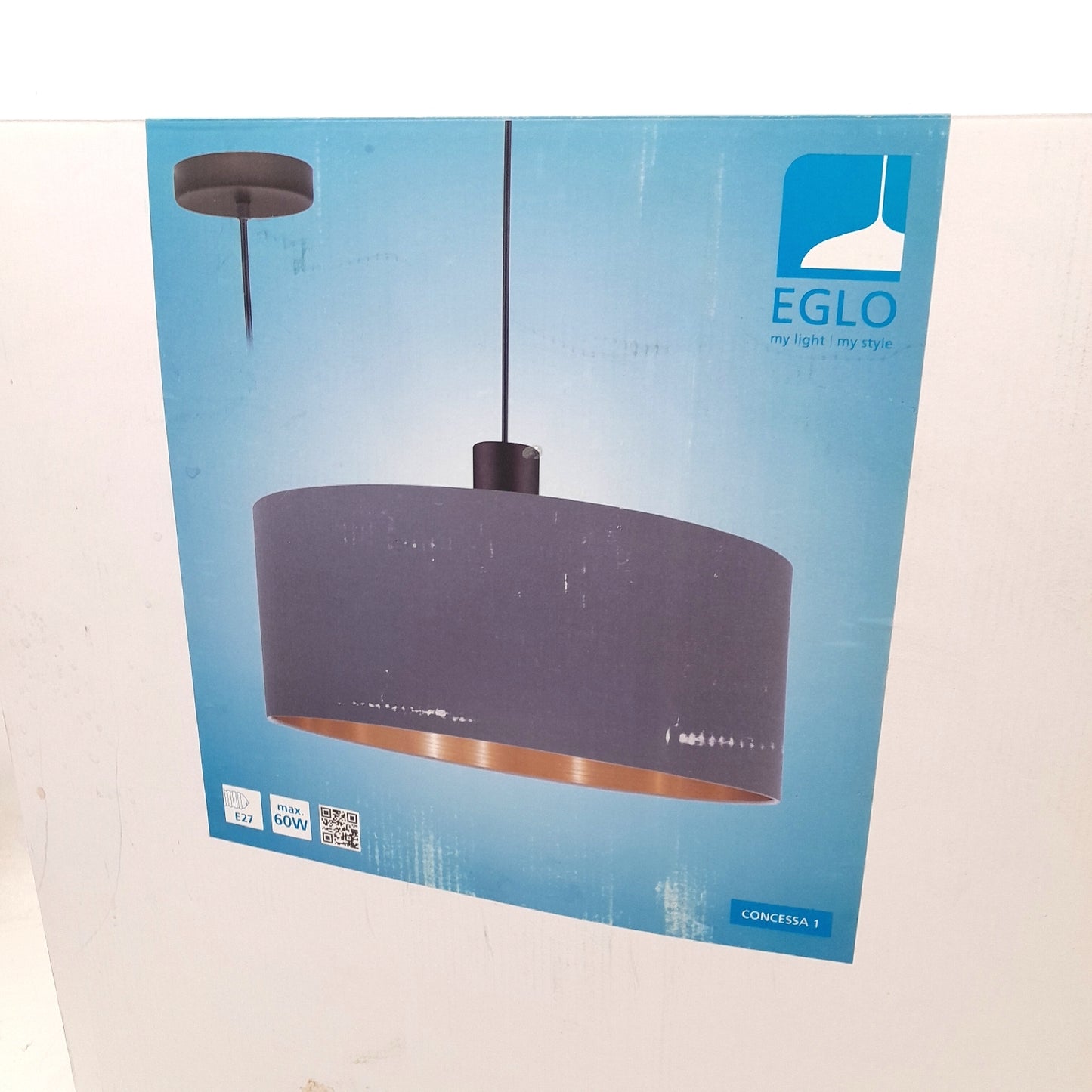 Eglo Pendelleuchte Beleuchtung Concessa 1 Cappuccino modern groß für Wohnbereich