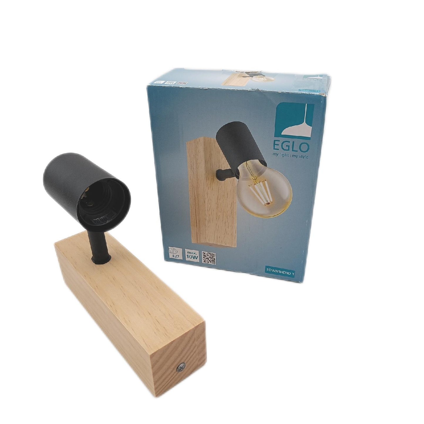 Eglo Townshend 3 LED-Wandleuchte, 10 W, Braun