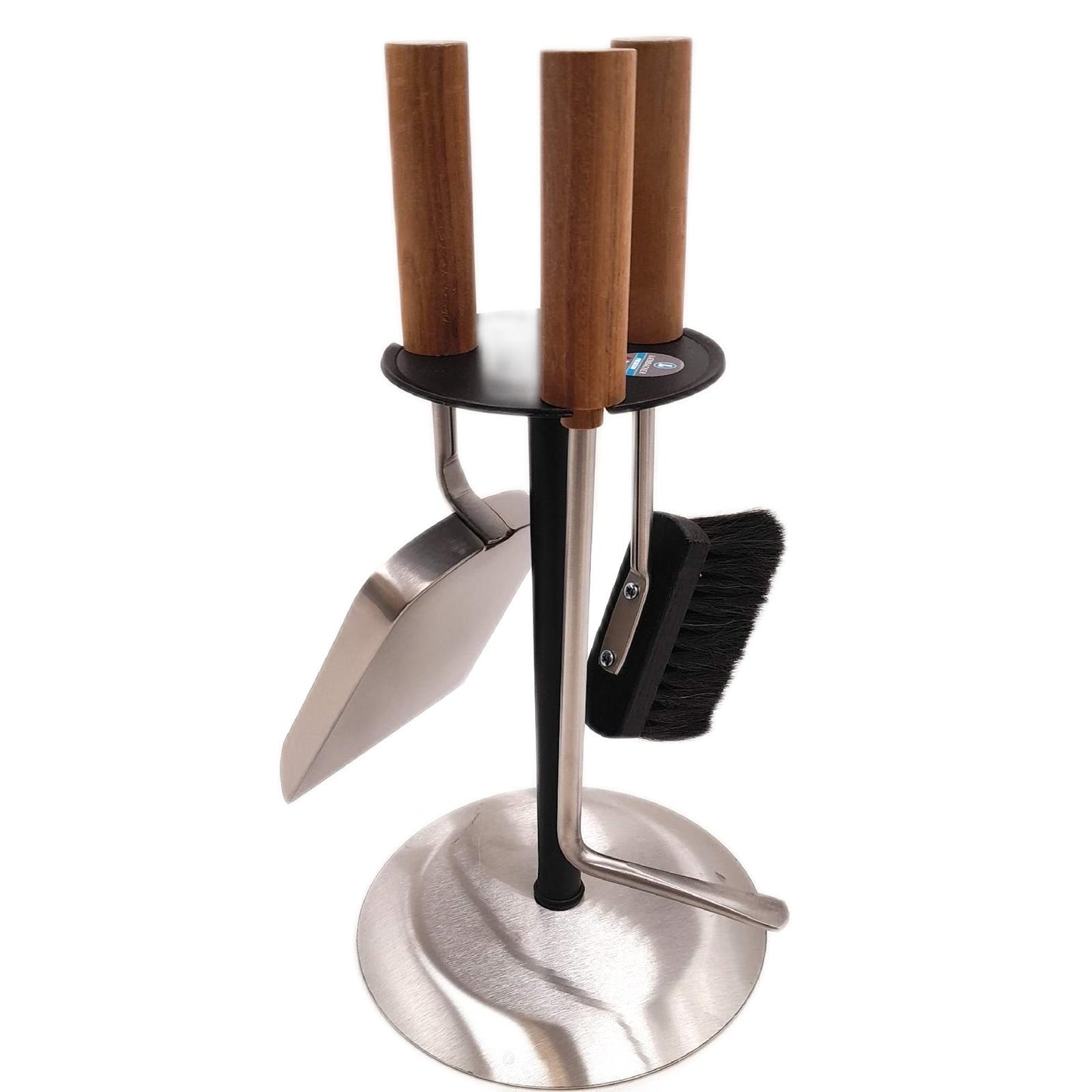 Lienbacher Kamingarnitur Kaminzubehor Edelstahl Schwarz Rondo 40 cm modern
