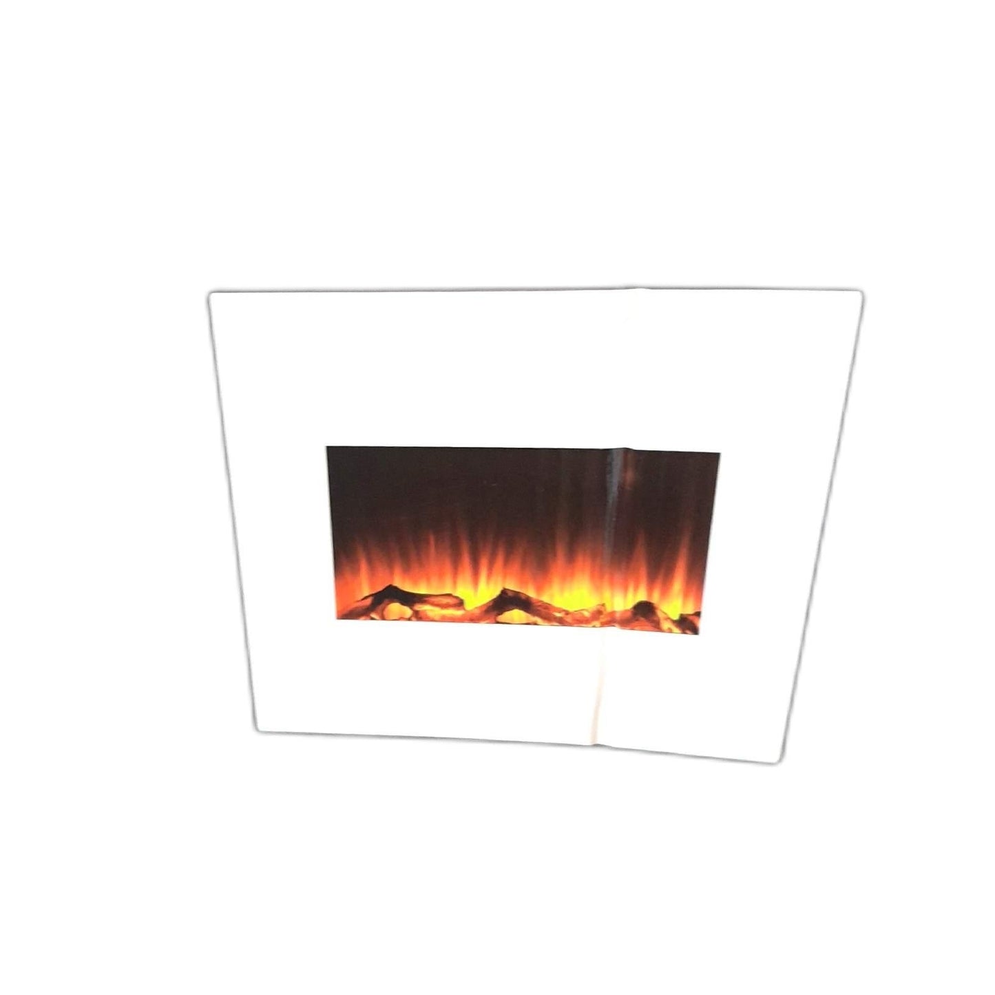 Elektrischer Kamin Heizung Wohnraum Weiß 1600 W 26 x 60 x 50
