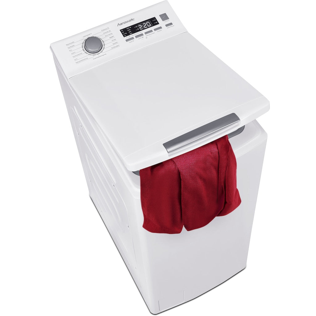HANSEATIC Waschmaschine Toplader HTW7512A, 7,5 kg, weiß