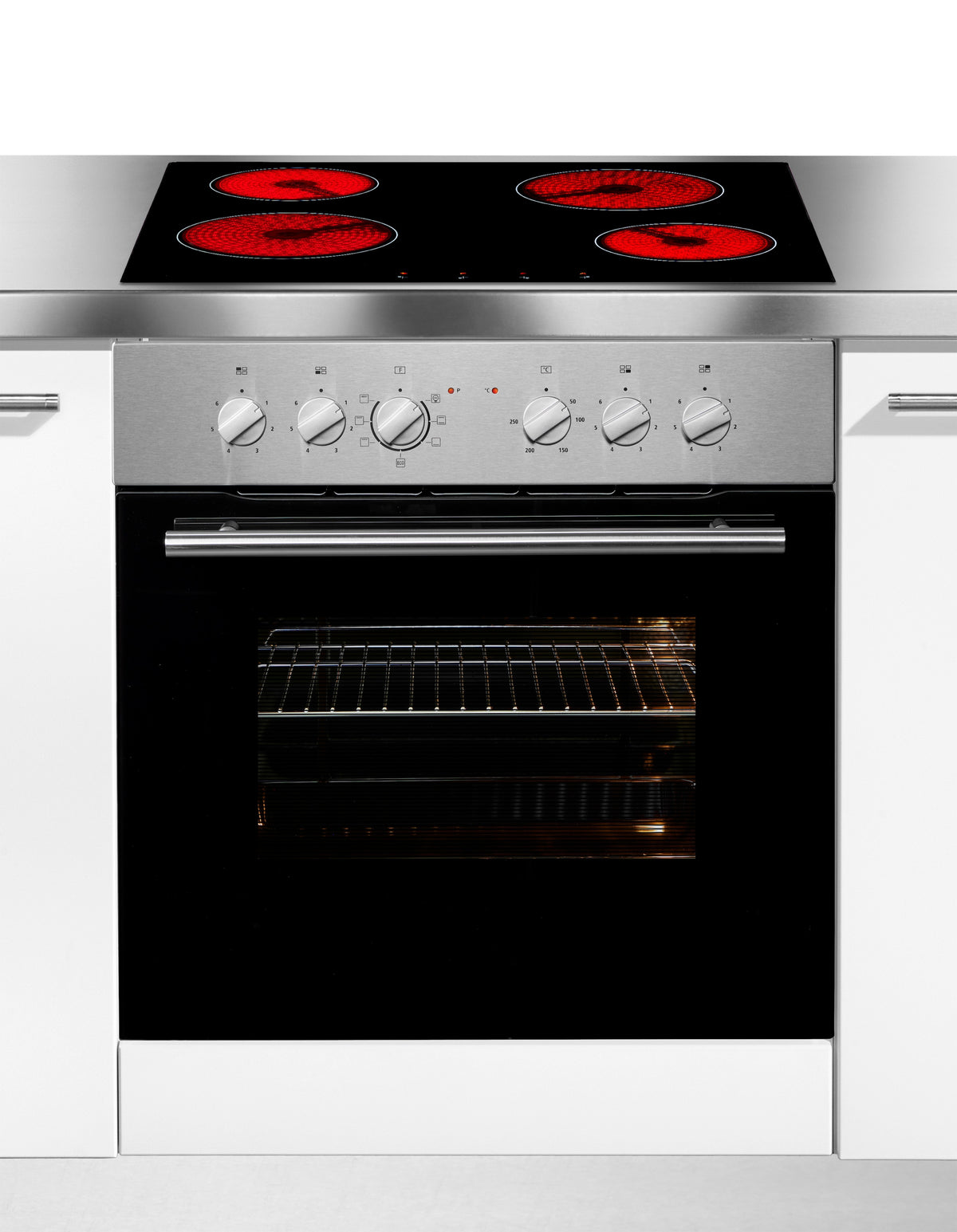 HANSEATIC Elektro-Herd-Set HB75AS+HC46CB, 60 cm, schwarz