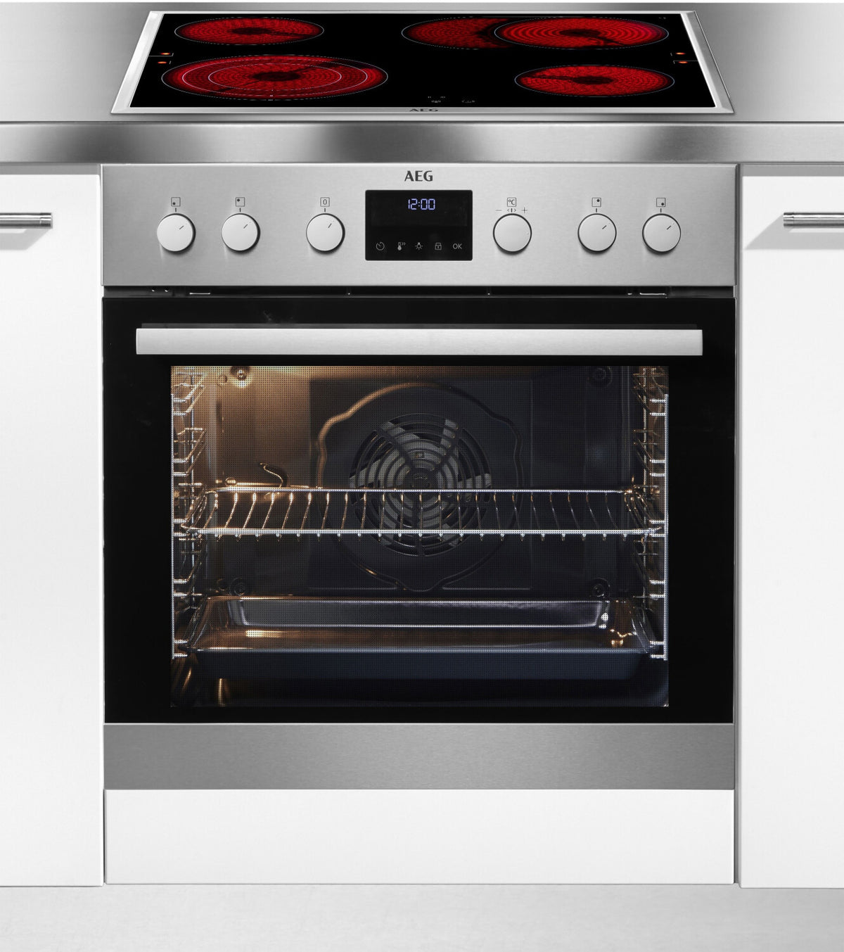AEG Elektro-Herd-Set TEAMHHP2, 60cm, edelstahl