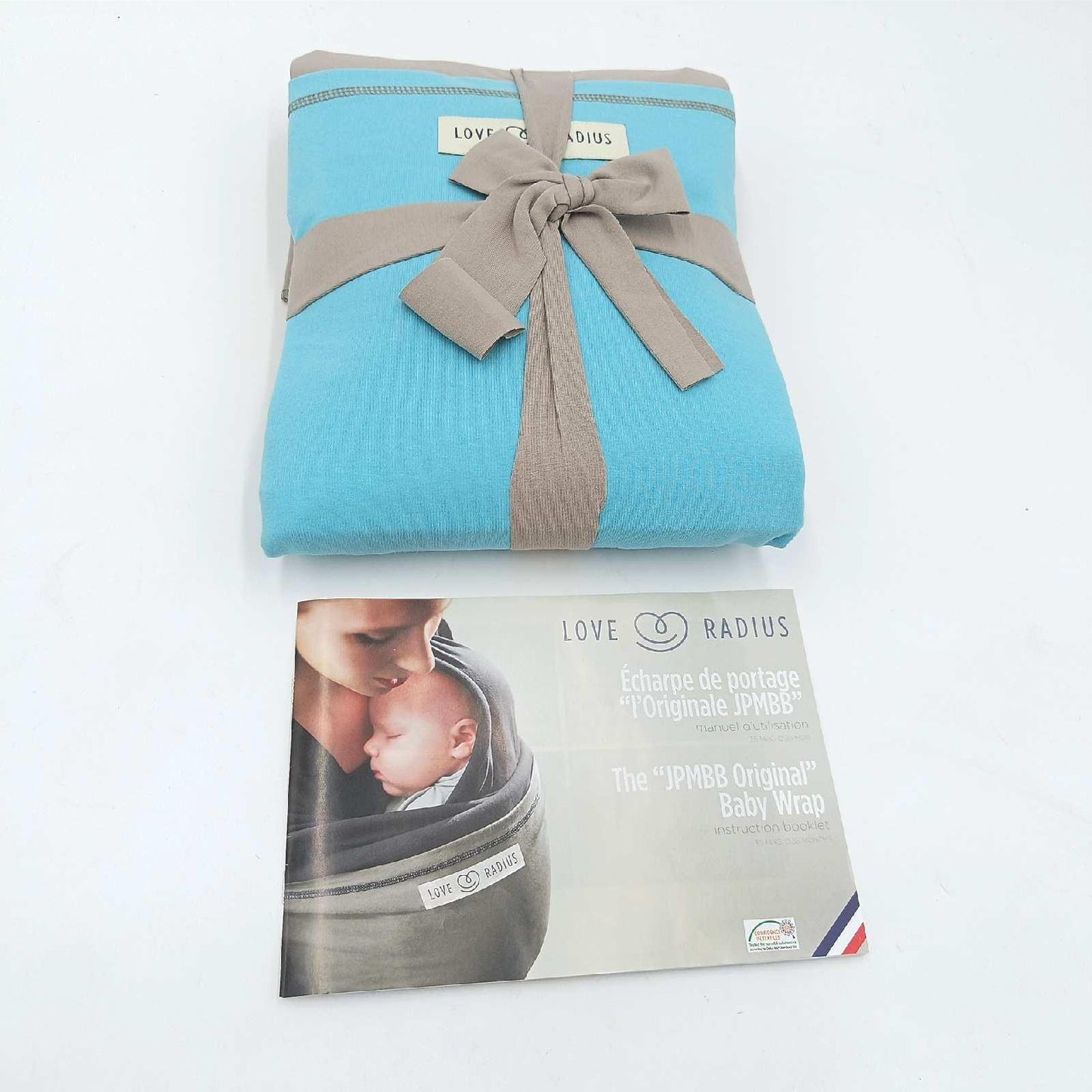 Love Radius "L'Originale JPMBB" Tragetuch hellgrau Tasche türkis