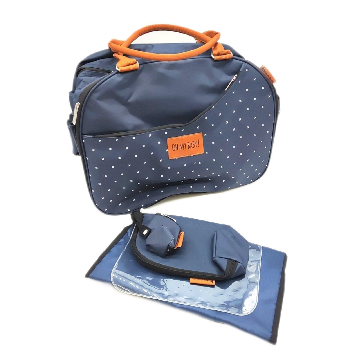 Badabulle Wickeltasche Babybedarf Weekend navy blau praktisch geräumig leicht transportierbar