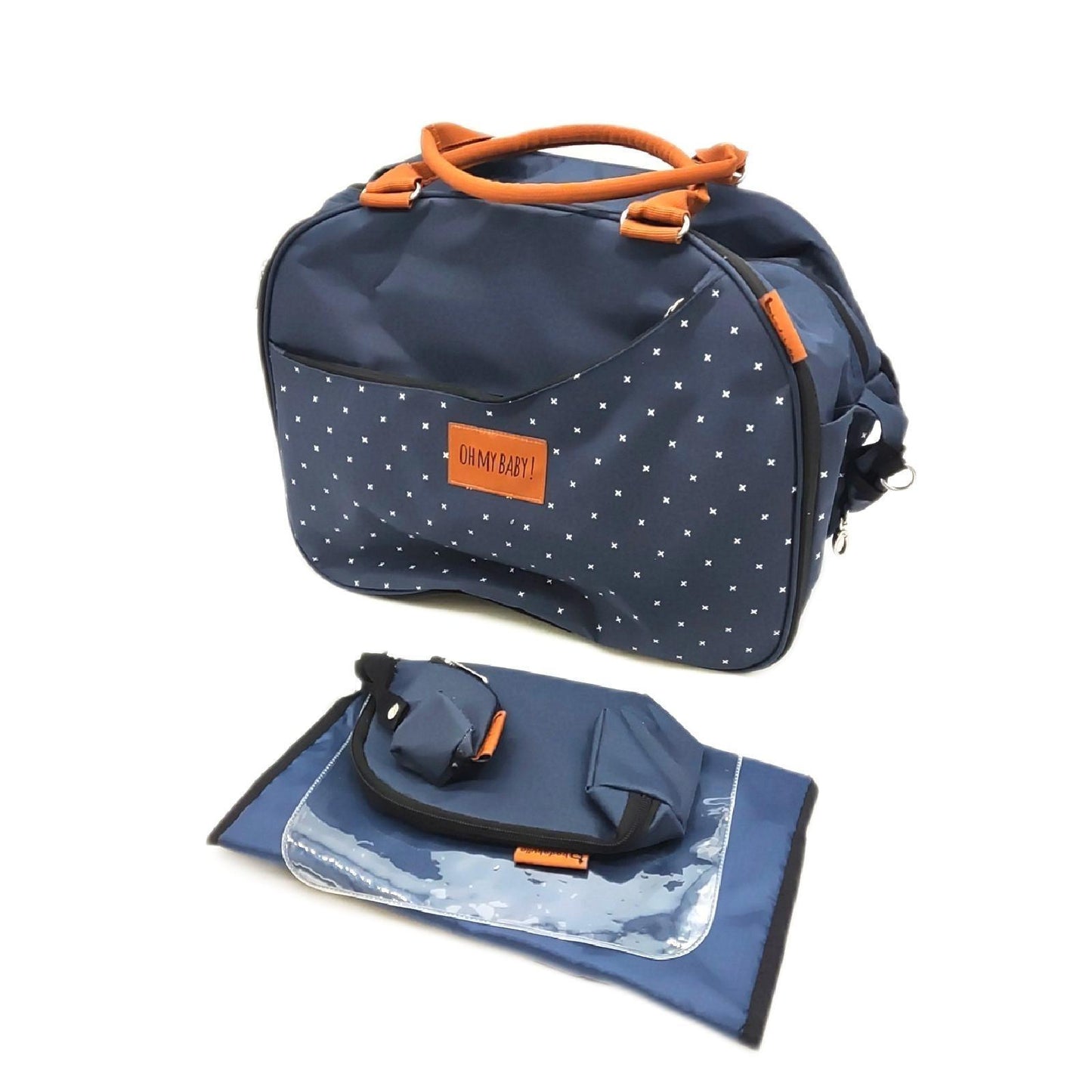 Badabulle Wickeltasche Babybedarf Weekend navy blau praktisch geräumig leicht transportierbar