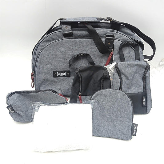 Baby on Board Wickeltasche Week End Team Smoke viele Accessoires Tasche Zwillingsbeutel auch