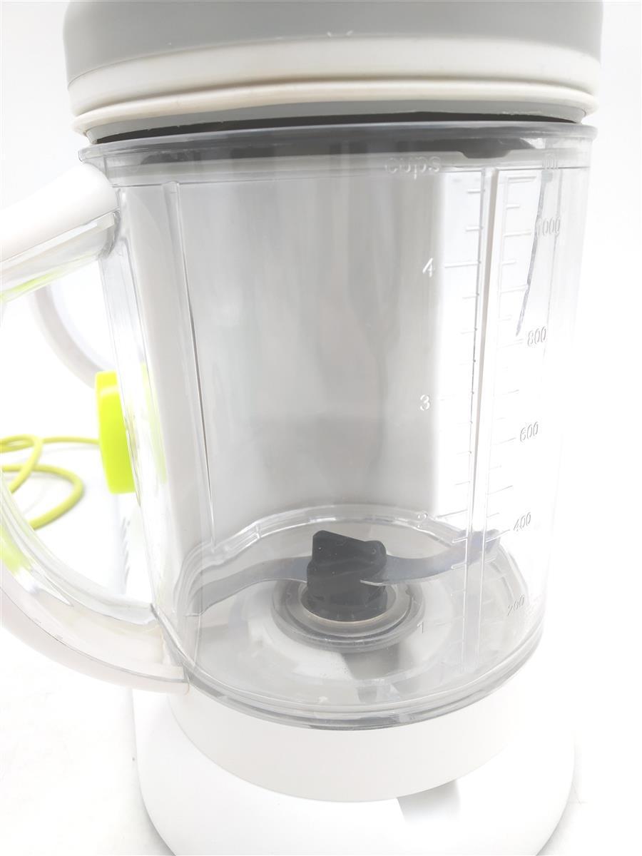 BÉABA Babycook Duo 4 in 1 Babynahrungszubereiter Dampfgarer XXL Fassungsvermögen 2x200 ml Weiss Silber Schnelles;Bitte um Zurückgesendet.