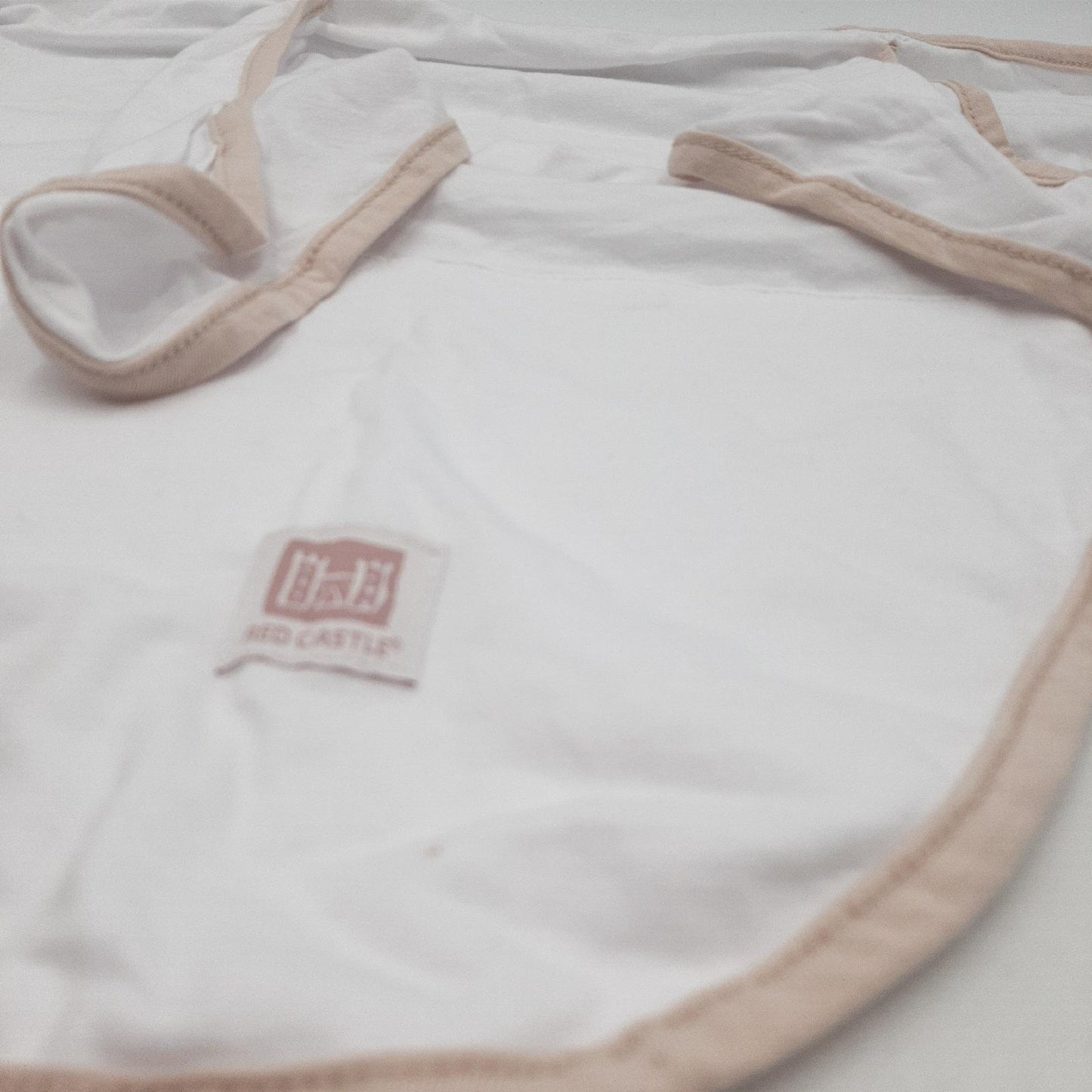 Beaba Babydecke Textilien Puck Geborgenheit 100 Prozent Baumwolljersey Weiss