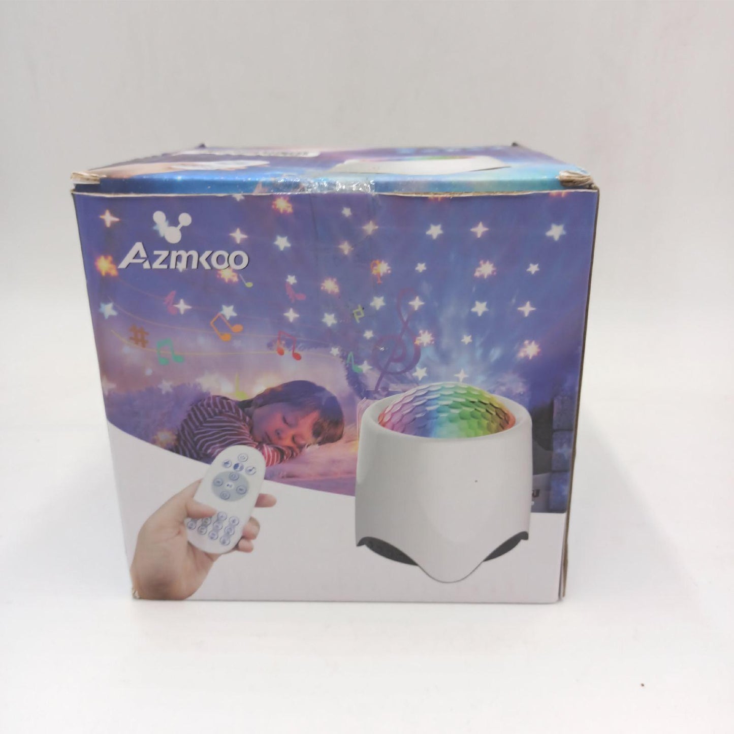Moredig Sternenhimmel Projektor Kinder, Nachtlicht Baby mit Musik 360° Rotation + 12 Beruhigende Musik + 8 Romantische Licht, Kinder Geschenke, Geburtstage, Weihnachtsgeschenke - Schwarz und Weiß