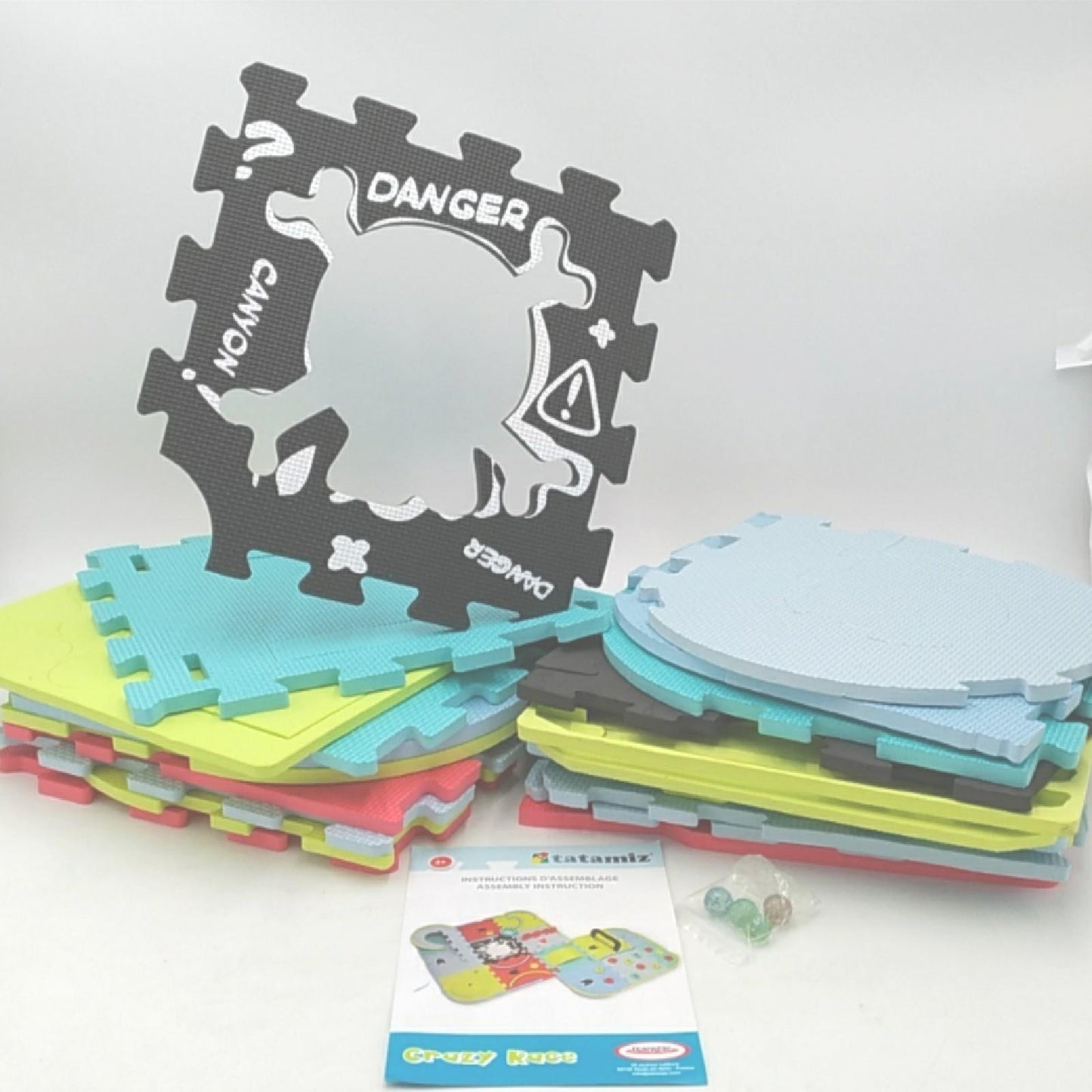 Tatamiz Marble Run Set TTMZ108 Schaumstoff Kreativitätsfördernd Intelligenzspiel Spaßweg