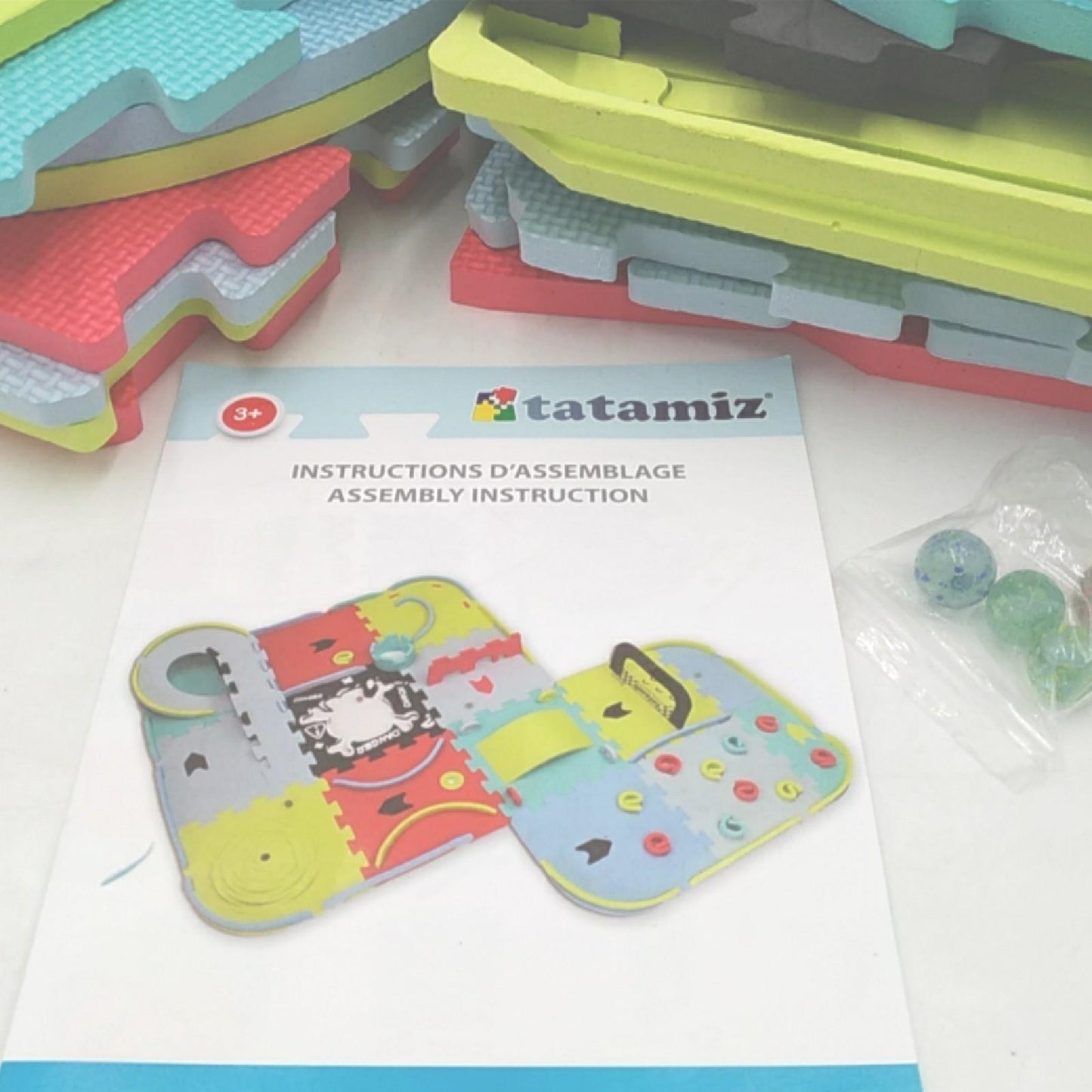 Tatamiz Marble Run Set TTMZ108 Schaumstoff Kreativitätsfördernd Intelligenzspiel Spaßweg