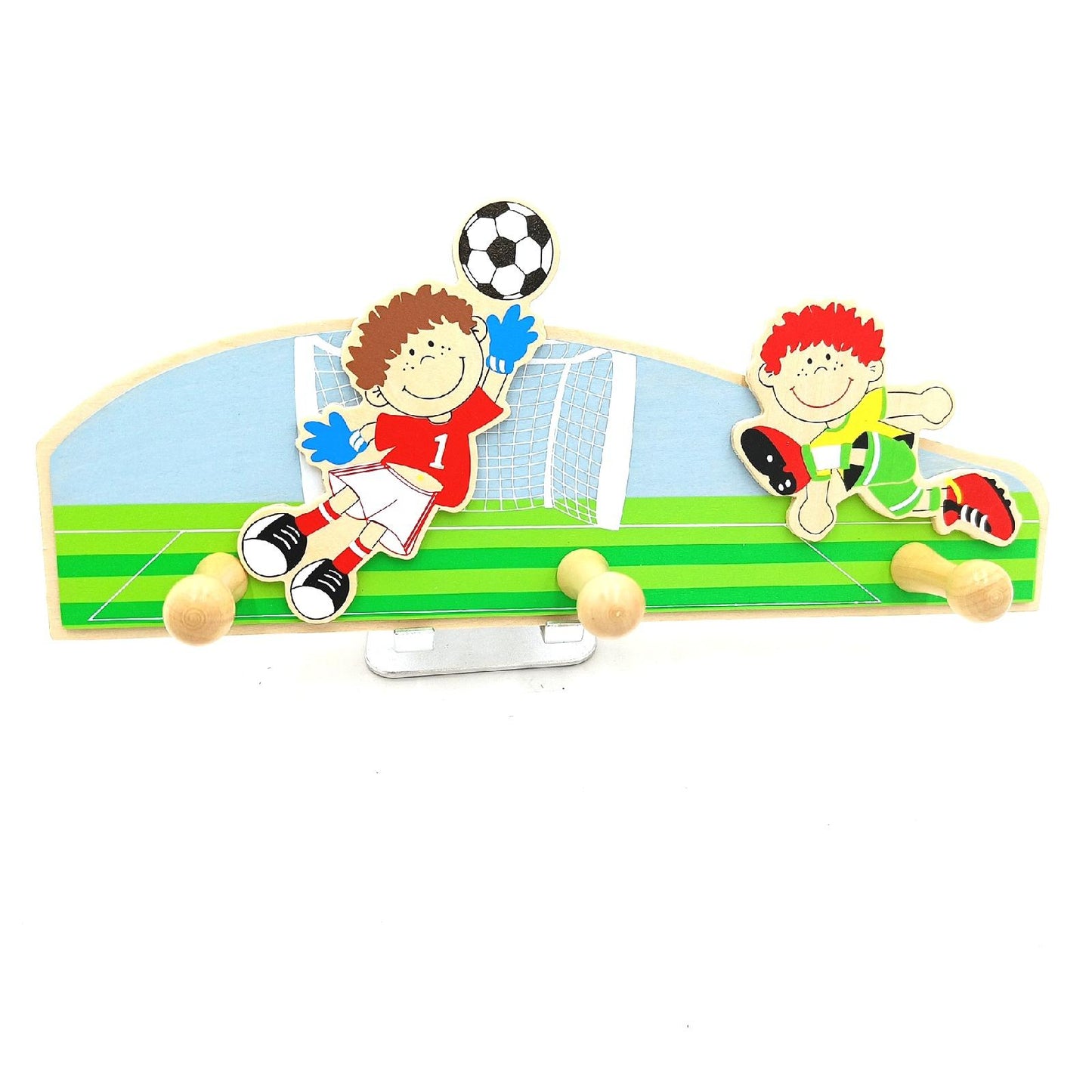 Inware Garderobe Kinderzimmer Möbel 34080f Fußball Dekor Spaß und Ordnung