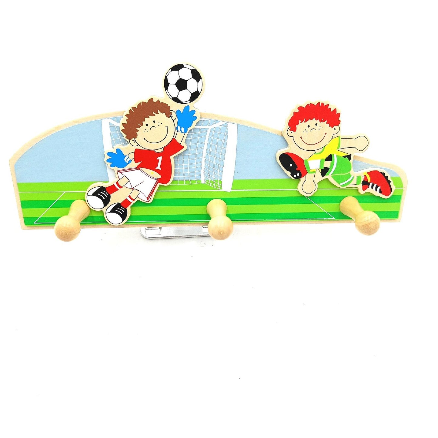 Inware Garderobe Kinderzimmer Möbel 34080f Fußball Dekor Spaß und Ordnung