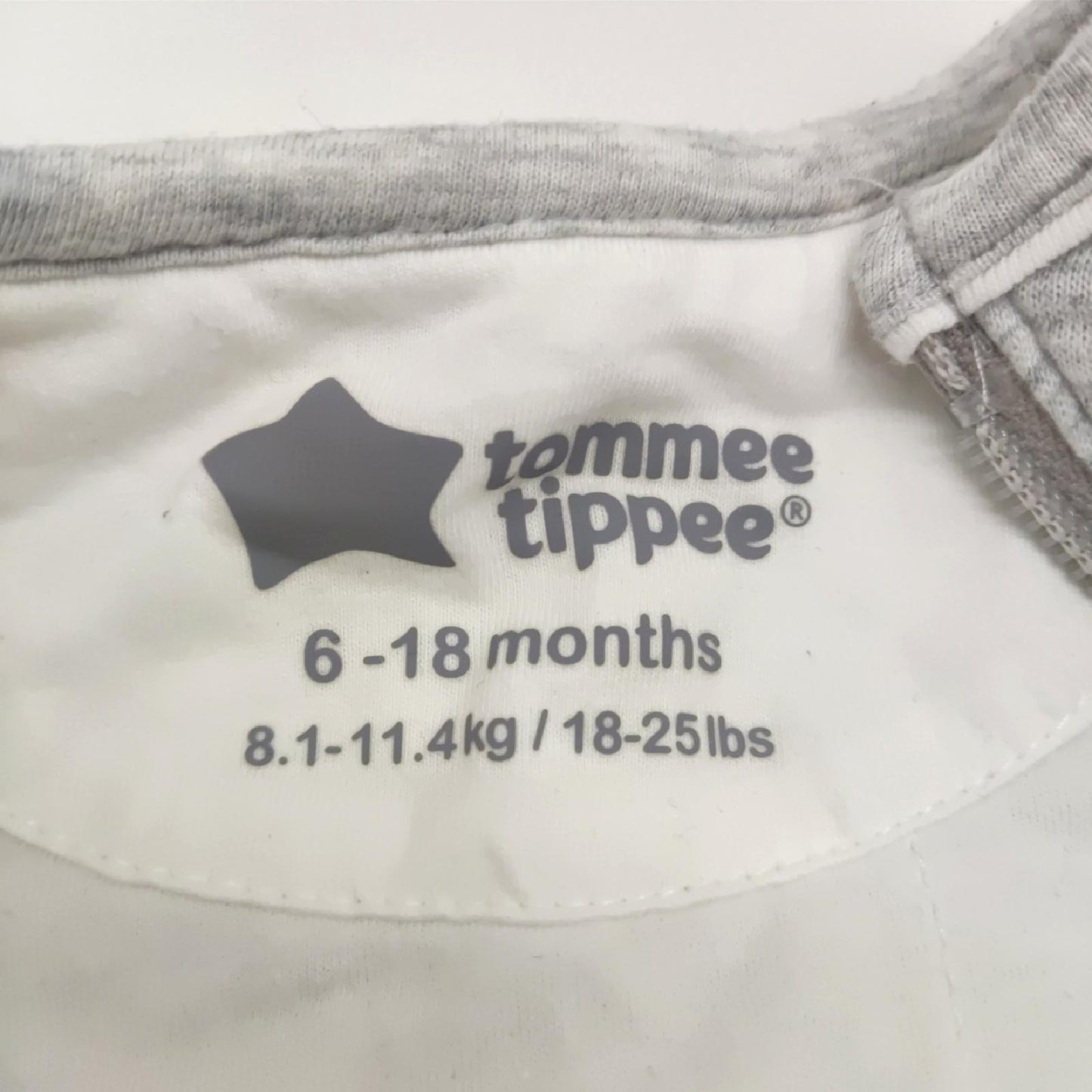 Tommee Tippee Babyschlafsack Original Grobag Ganzjährig 6 18m 65 80cm 2.5 Tog Grau gemütlich