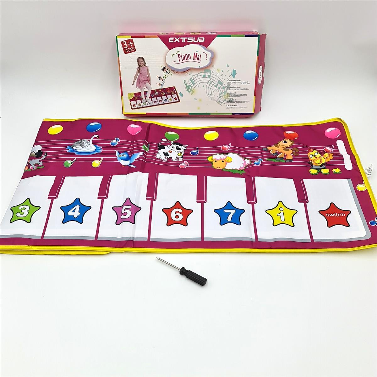 EXTSUD Klaviermatte Kinderspielzeug Geschenk Jungen Mädchen Kleinkind Tanzmatte