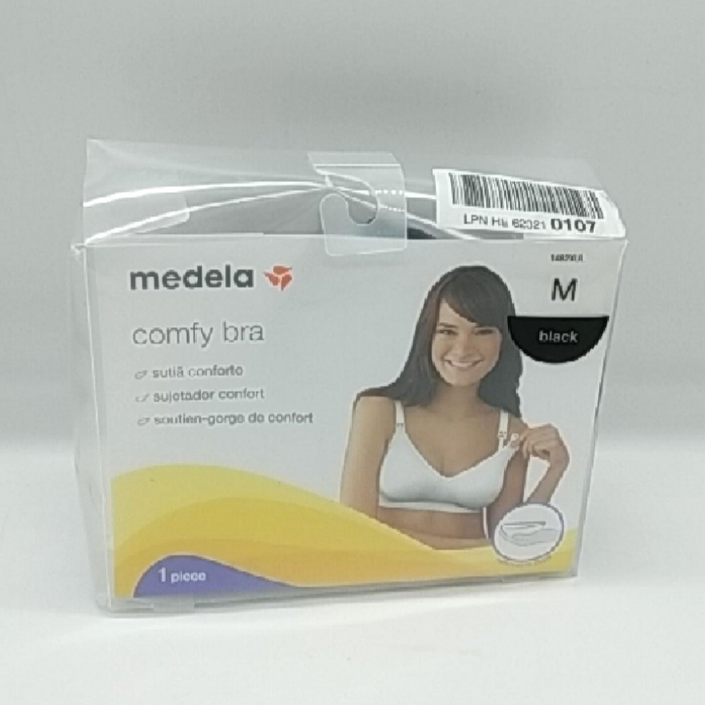 Medela Damen BH Comfy Schwarz Komfortabler Still BH Bequemer Alltagsbegleiter M