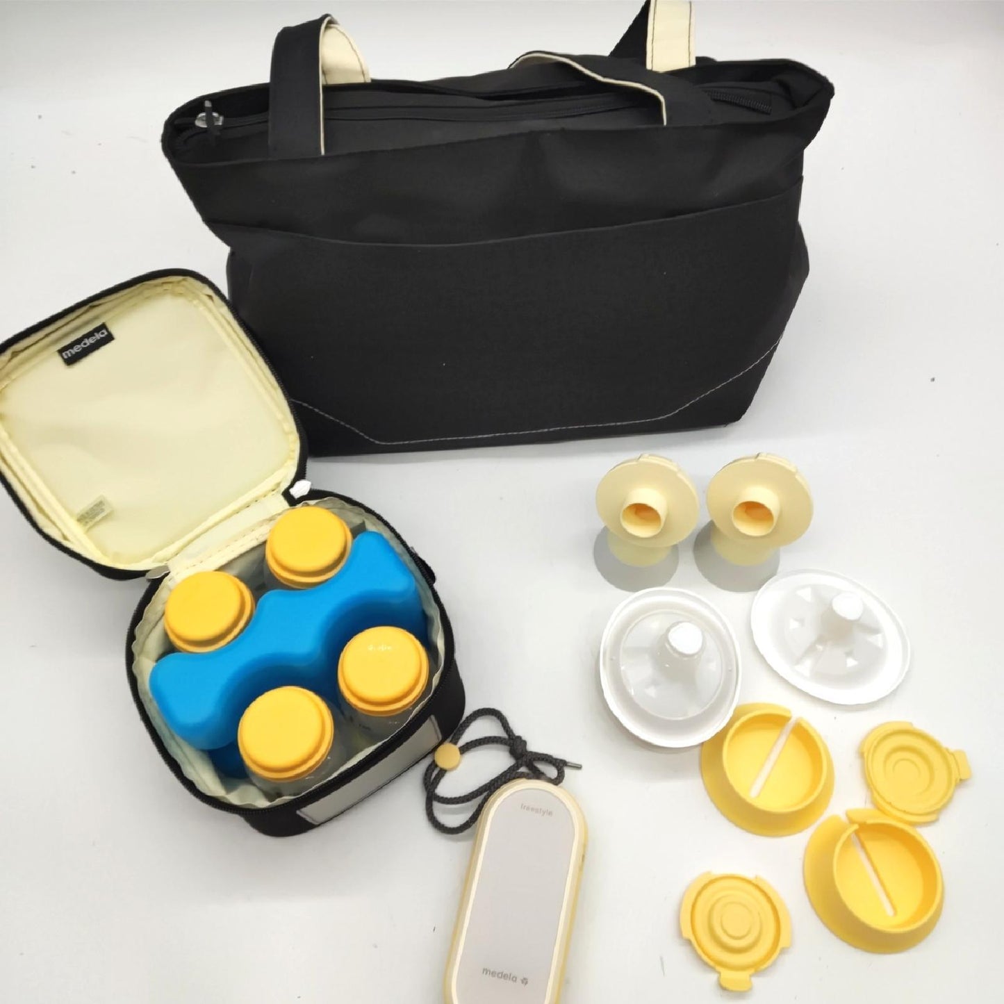 Medela Elektrisch Freestyle Flex Doppel Milchpumpe USB Lade Anschlus Ohne Schlauch