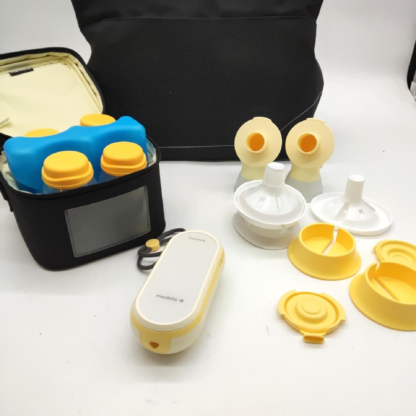 Medela Elektrisch Freestyle Flex Doppel Milchpumpe USB Lade Anschlus Ohne Schlauch