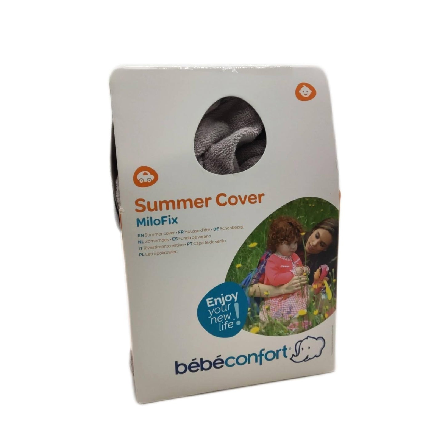 bebe confort Kindersitz Autositz Babysitz Milofix Fall Of Summer Grau Sommerkomfort Sicherheit