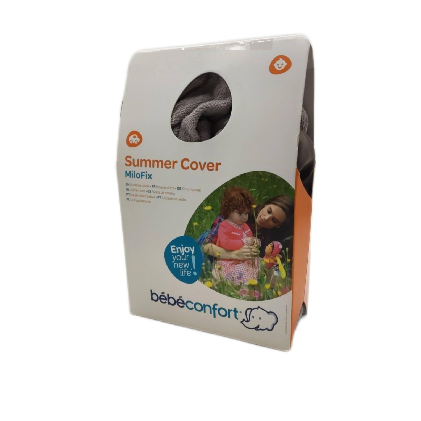 bebe confort Kindersitz Autositz Babysitz Milofix Fall Of Summer Grau Sommerkomfort Sicherheit