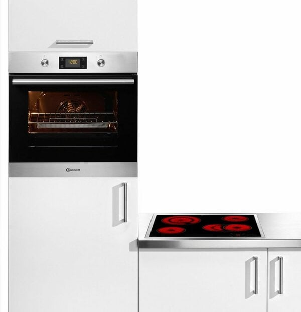 BAUKNECHT Backofen-Set BAKO ISLAND, 59,5 cm, edelstahl