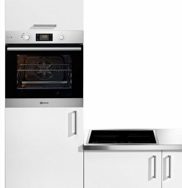 BAUKNECHT Backofen-Set BAKO Steam 2, 56 cm, edelstahl