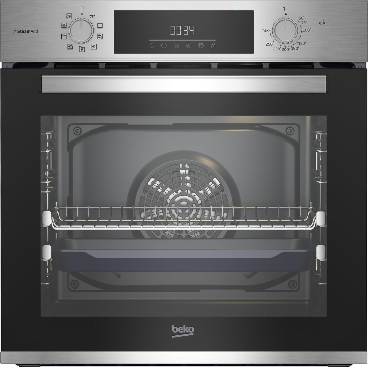 BEKO Einbaubackofen BBIS12301XE, 59,4 cm, edelstahl