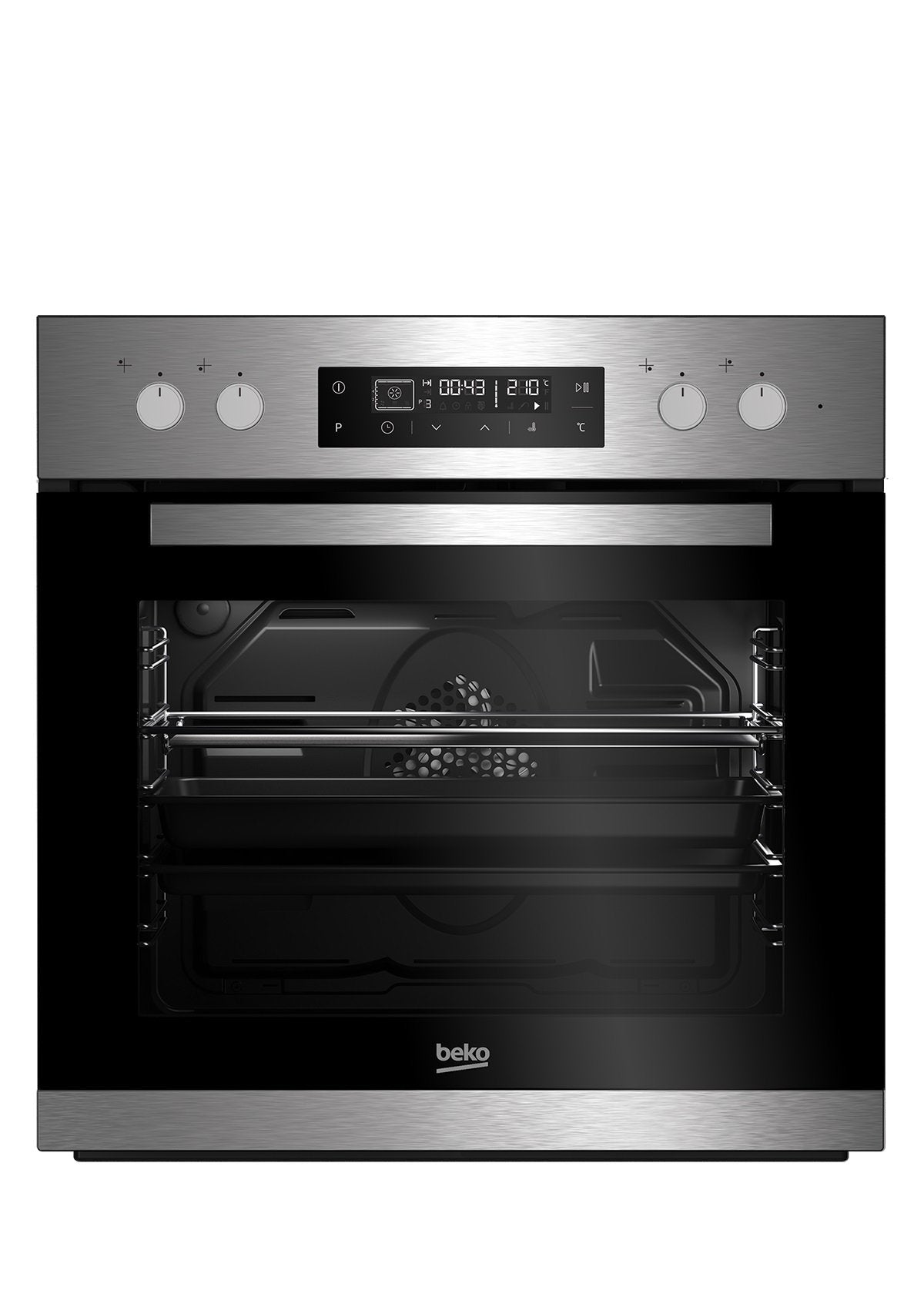 BEKO Elektro-Herd-Set BUM22420X1, 59,4 cm, edelstahl
