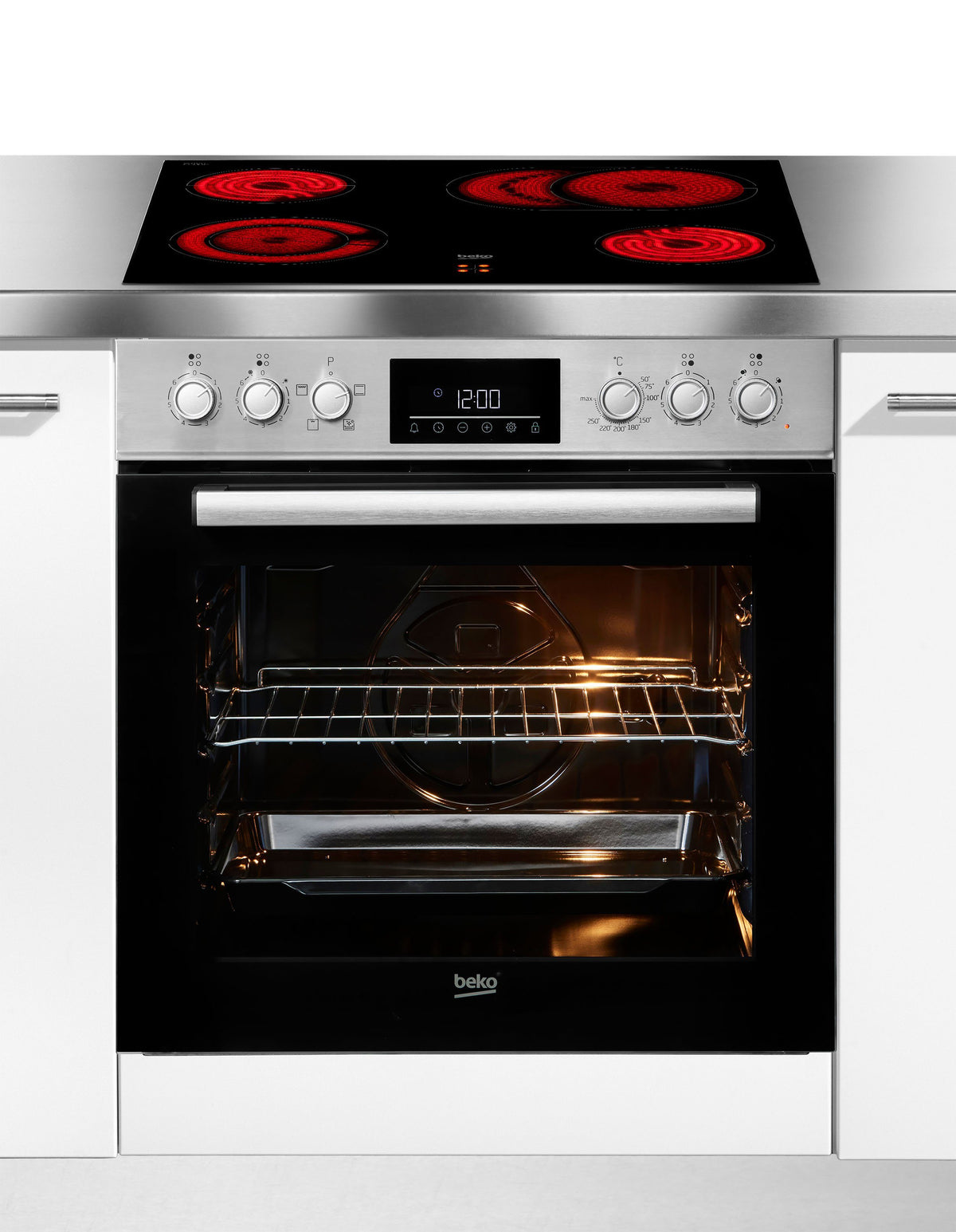 BEKO Elektro-Herd-Set BBUC1132T0X, 60cm, edelstahl