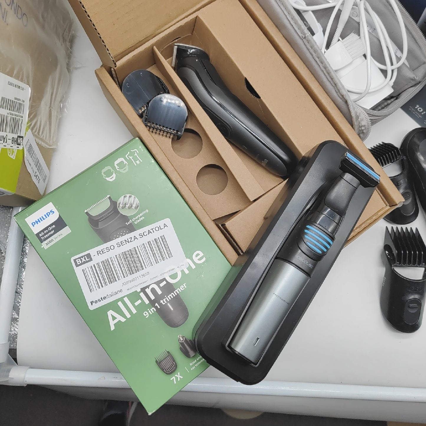 Philips Rasierer Elektronik Haartrimmer Braun perfektes Stylingpflege Zubehör