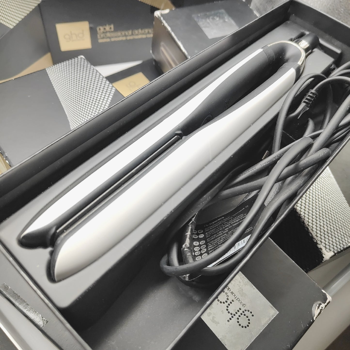 GHD Haarglätter Glätteisen proffesional platinium