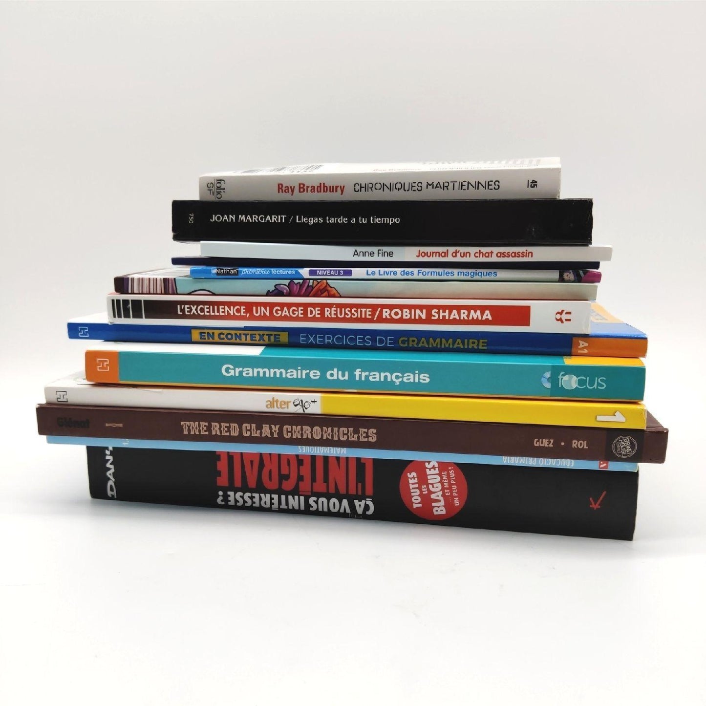 Bulk Kundenretouren Roman Buchpaket Bücher unsortiert gemischte Genre Französisch Lesestoff