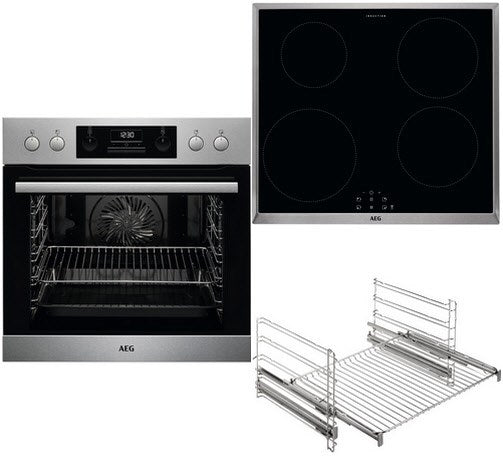 AEG Induktions Herd-Set EEB331010M 940 321 367,59,5 cm, silber