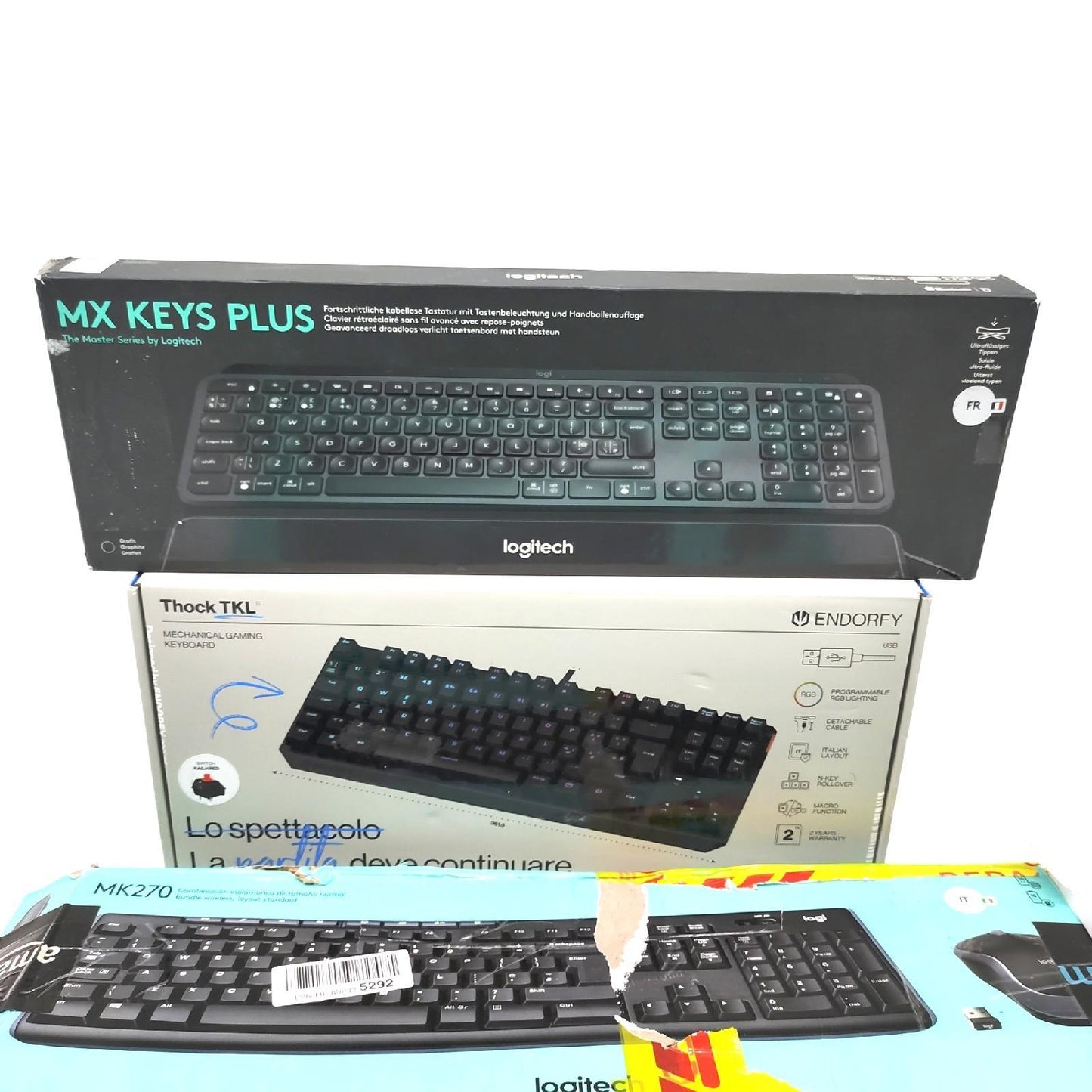 C Tastaturen Rückläufer QWERTY Layout X D E 12 Tastaturen K Kunden Retouren