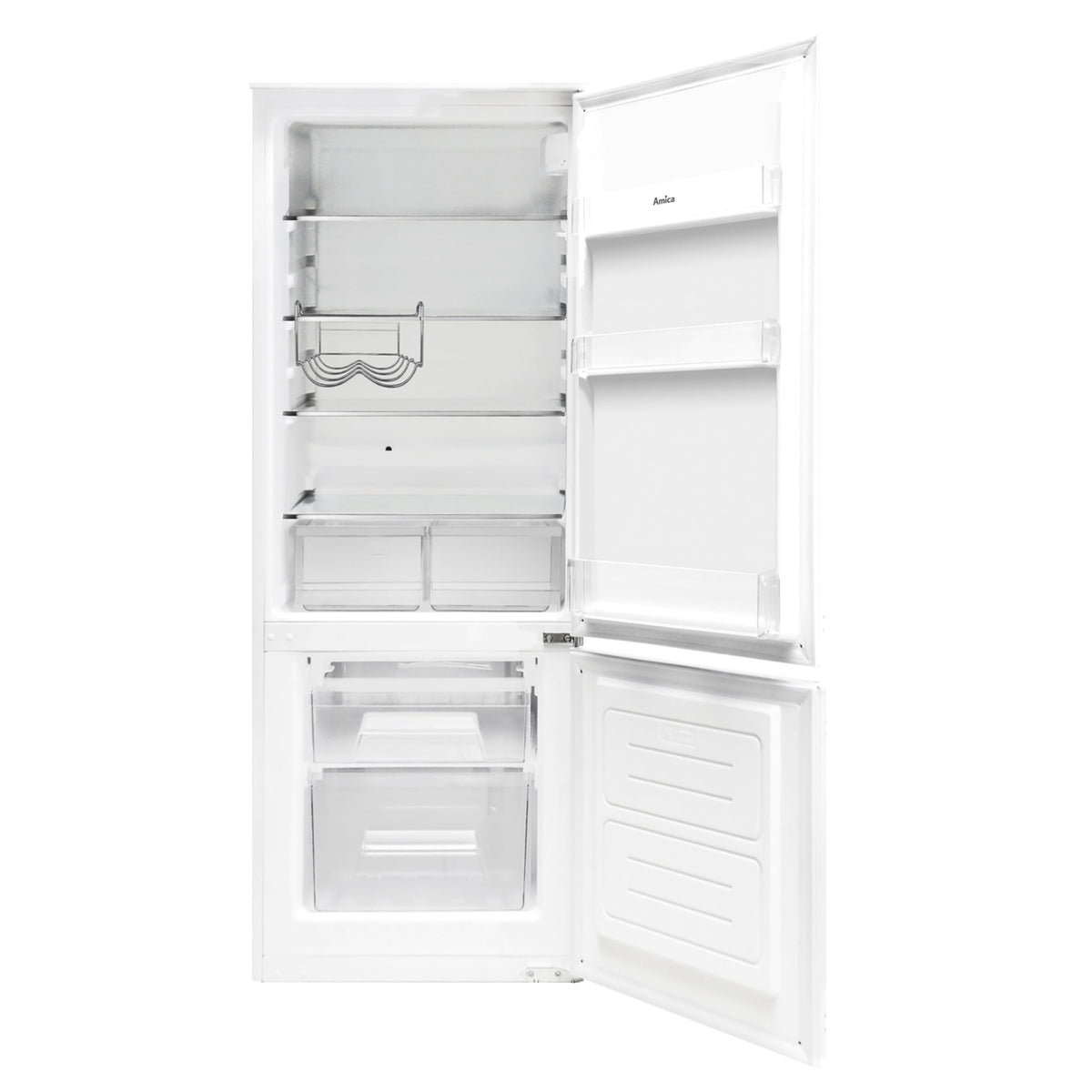 AMICA Einbaukühlgefrierkombi EKGC16156/1, 144 cm, weiß