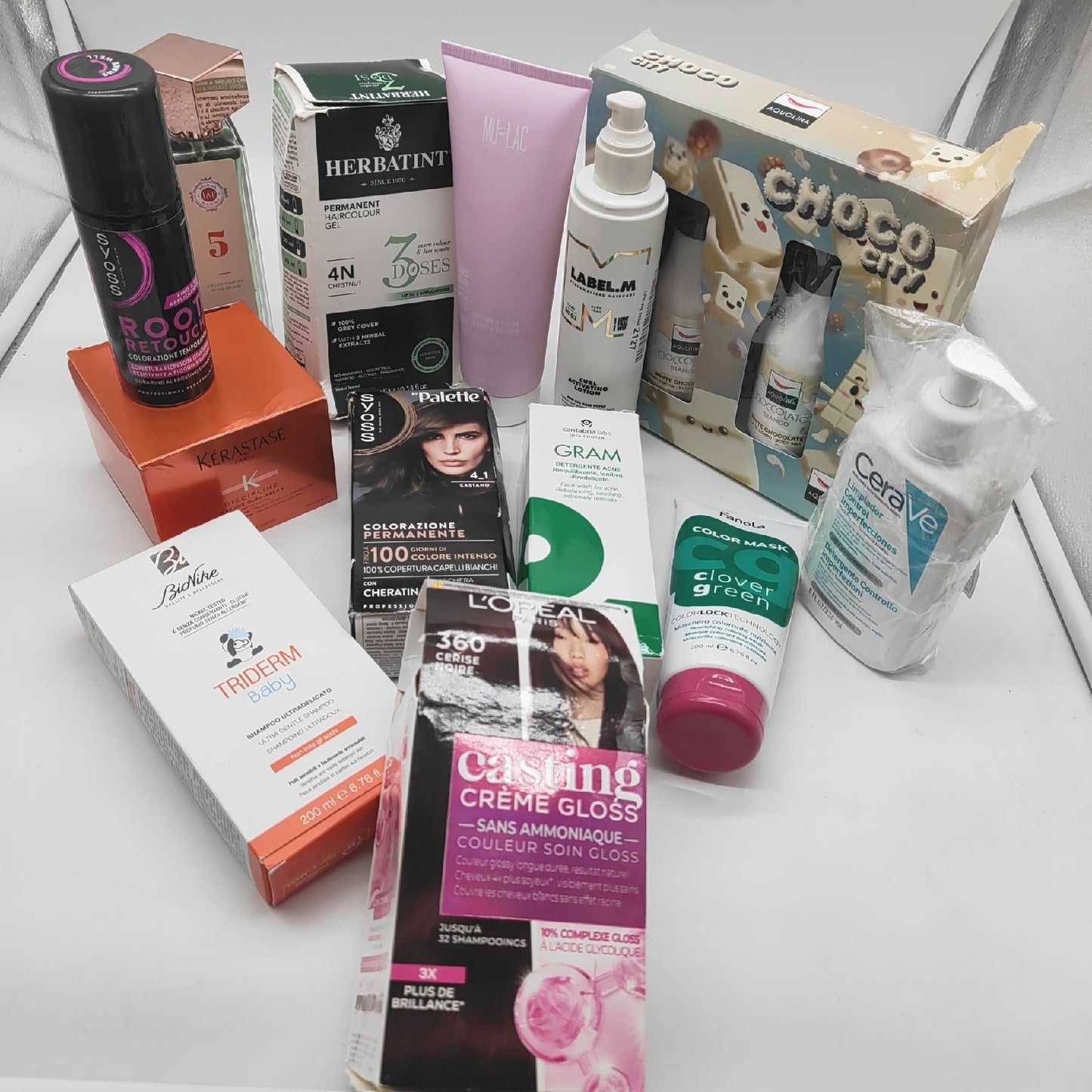 Haarfärbung Shampoo Creme gemischte posten
