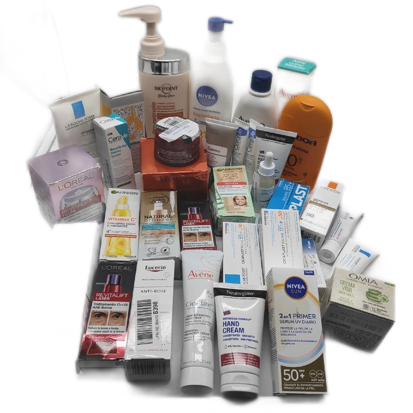Creme körperlotion Lotion Nivea Loreal Garnier Neutrogena gemischte Posten geöffnet