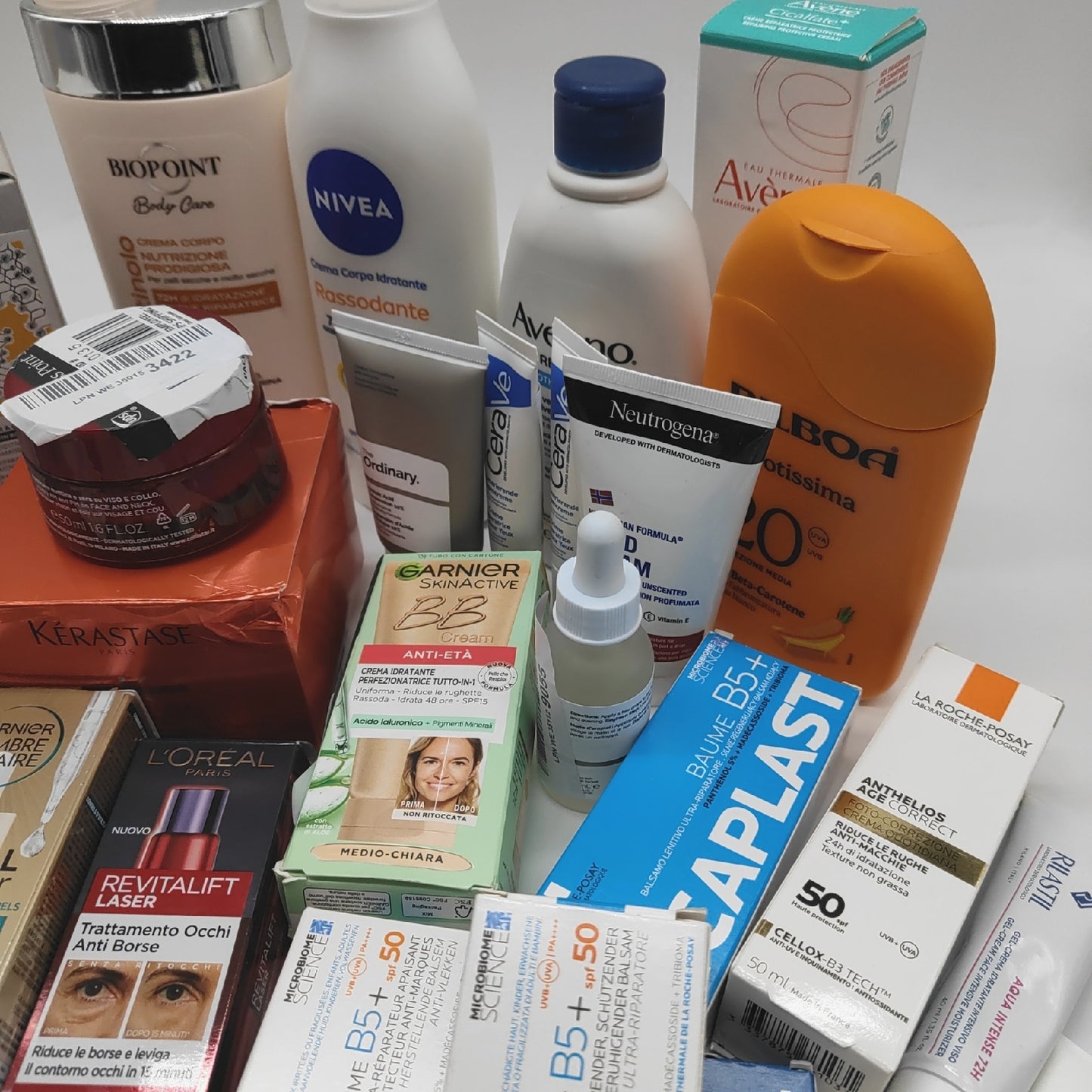 Creme körperlotion Lotion Nivea Loreal Garnier Neutrogena gemischte Posten geöffnet