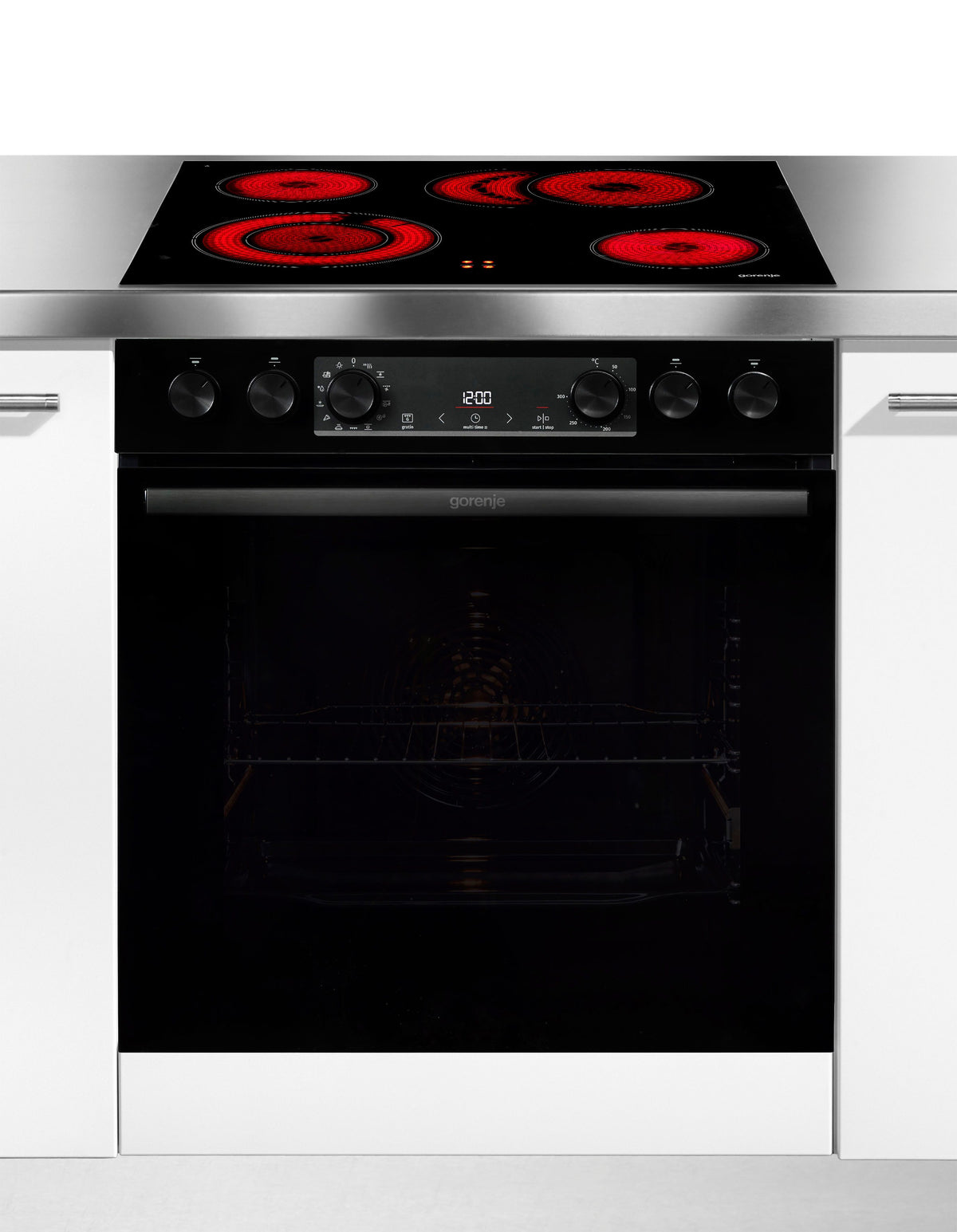 GORENJE Elektro-Herd-Set Pacific Herd-Set One 2021, 59,5 cm, schwarz