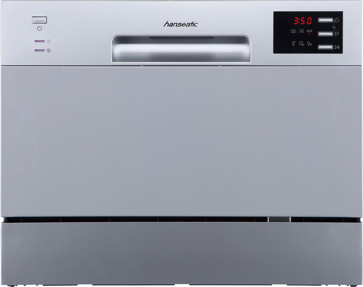 HANSEATIC Standgeschirrspüler, HG5544D63602ES, 55 cm, silber